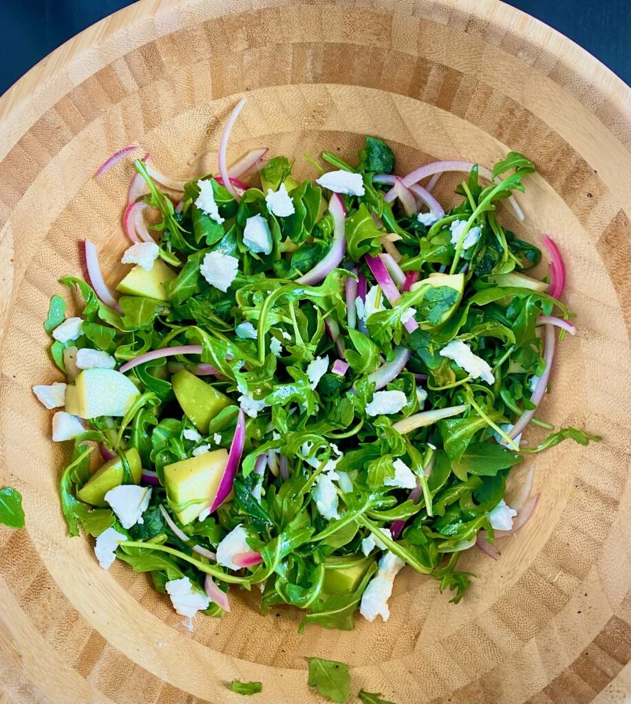 Apple and Arugula Salad with Goats Cheese