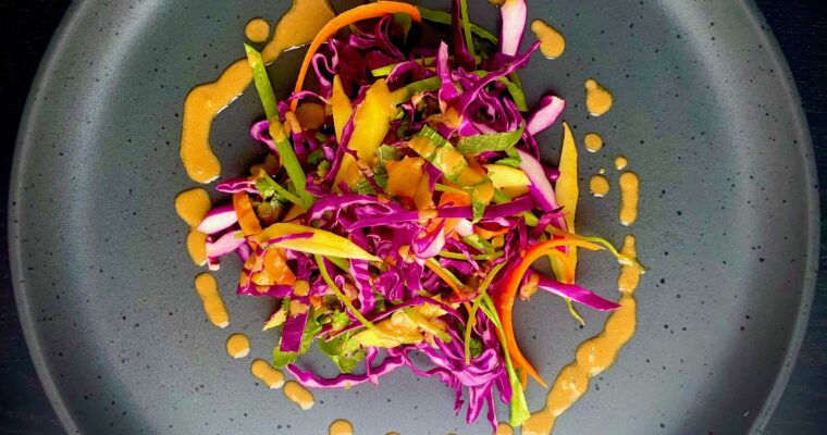 Thai Mango Salad with Peanut Dressing