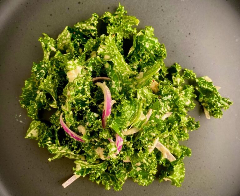 Creamy Kale Salad Top View