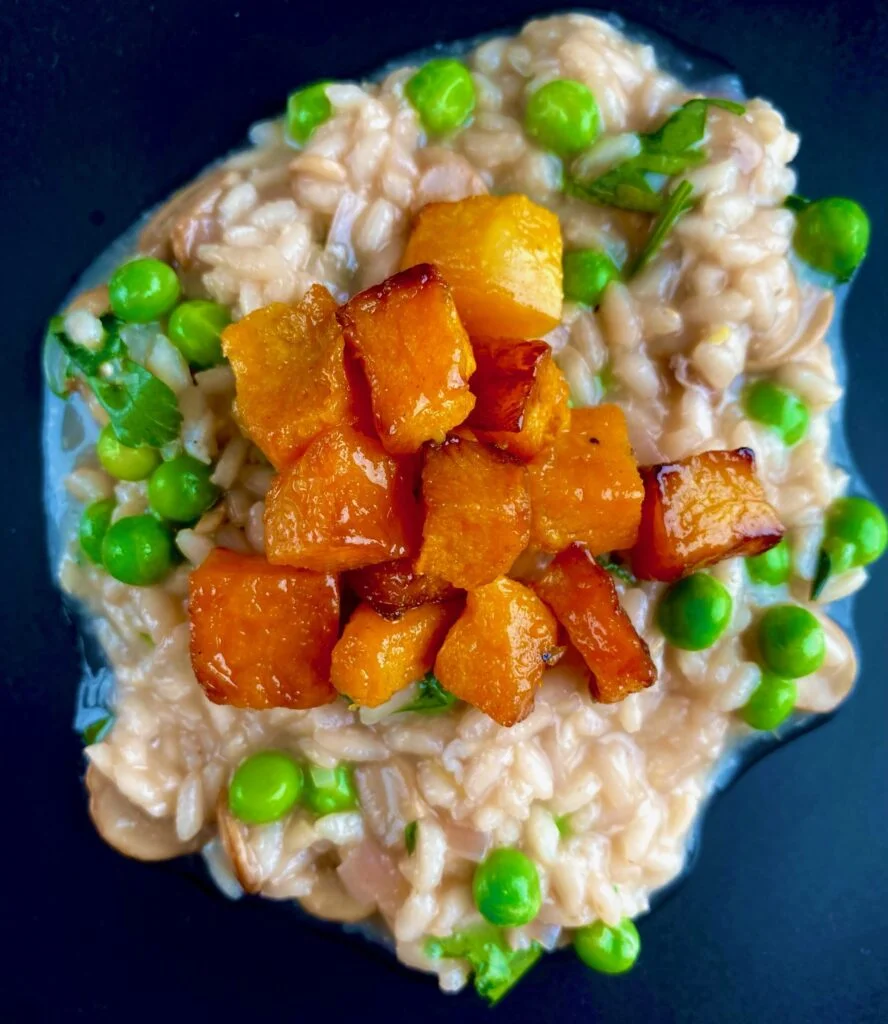 Butternut Squash and Mushroom Risotto Top Down