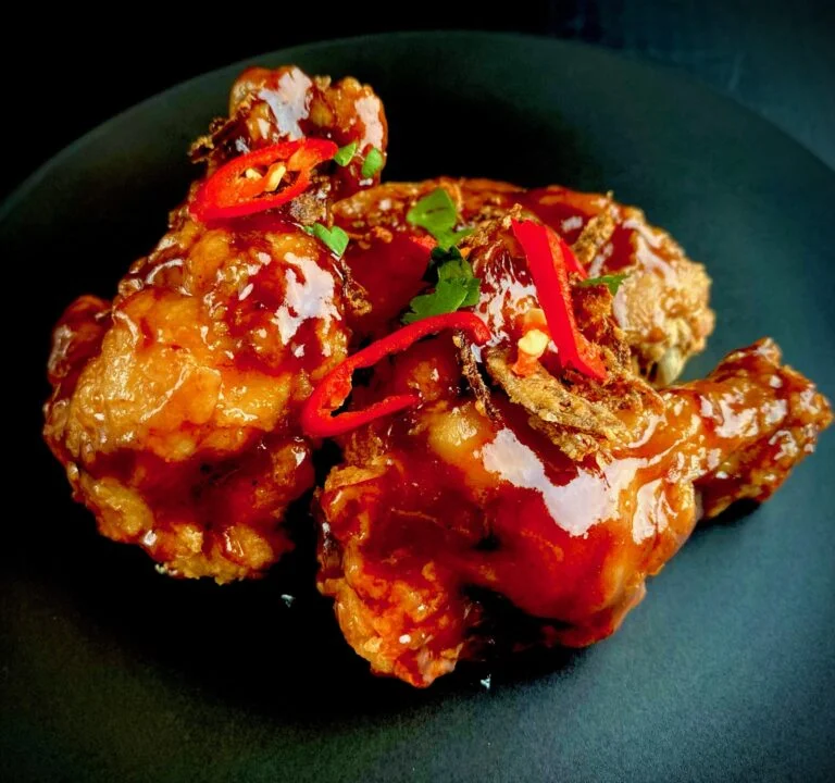 Sticky Wings Close Up