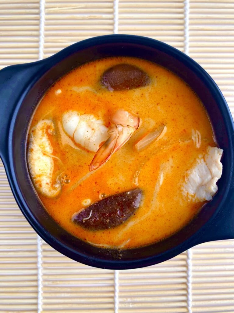 Tom Kha Gai Recipe top down photo