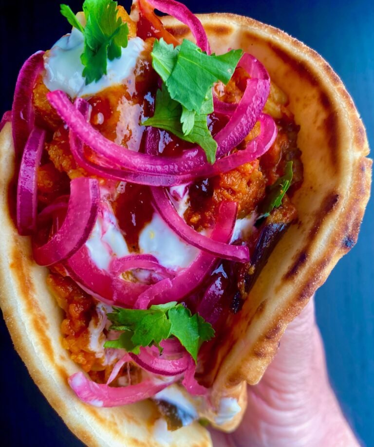 Vegetable Curry Naan Wrap Cover Photo