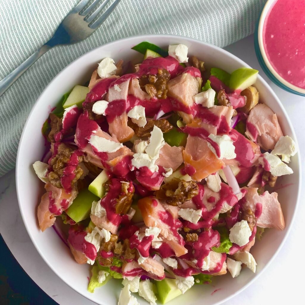 Salmon and Berry Salad top down