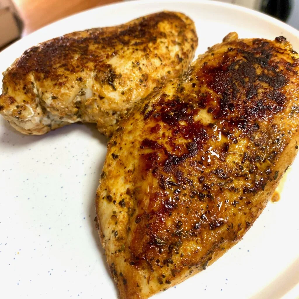 Cajun Chicken Mac cooked chicken