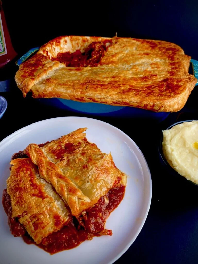Beef and Guinness Pie plating