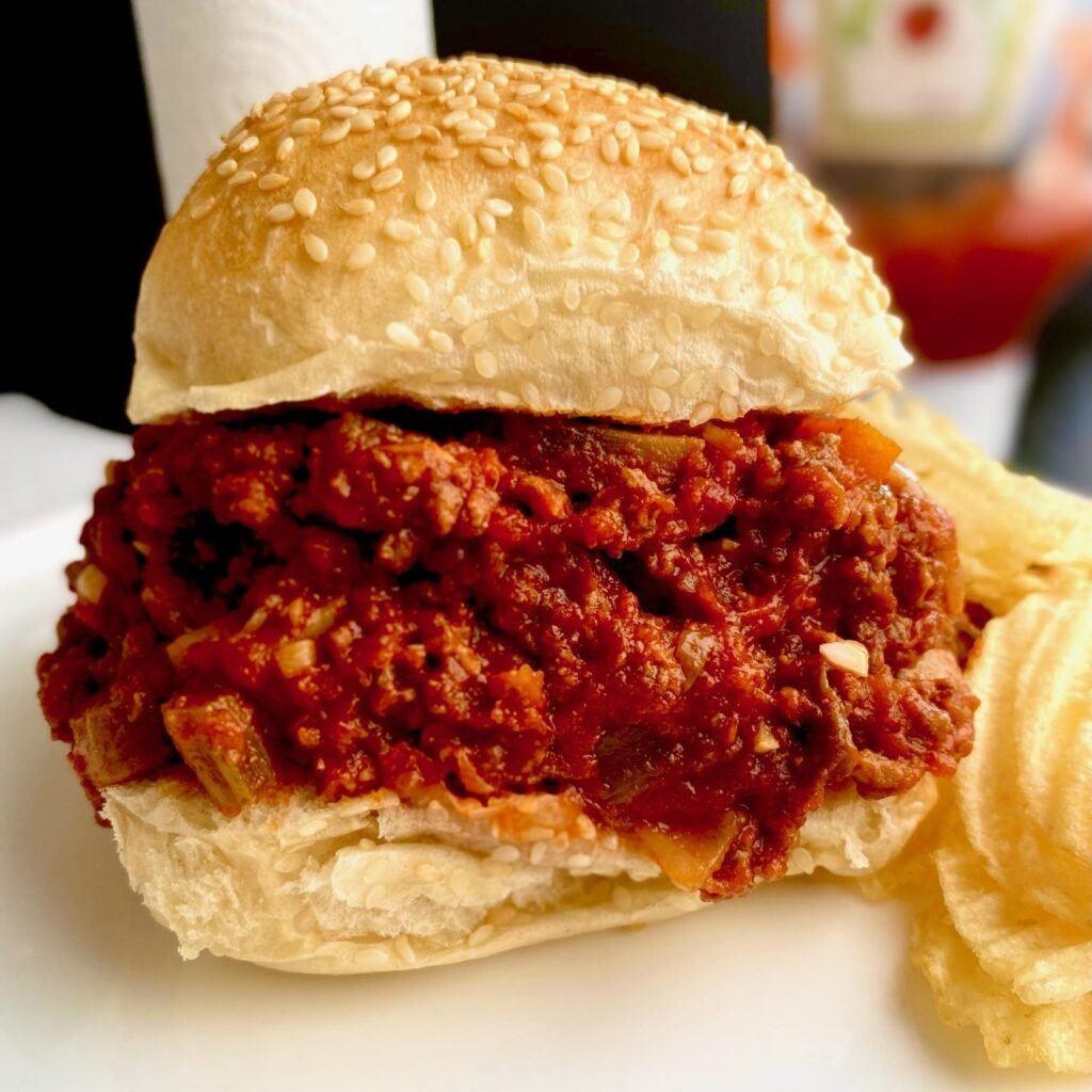 Homemade Sloppy Joe's close up