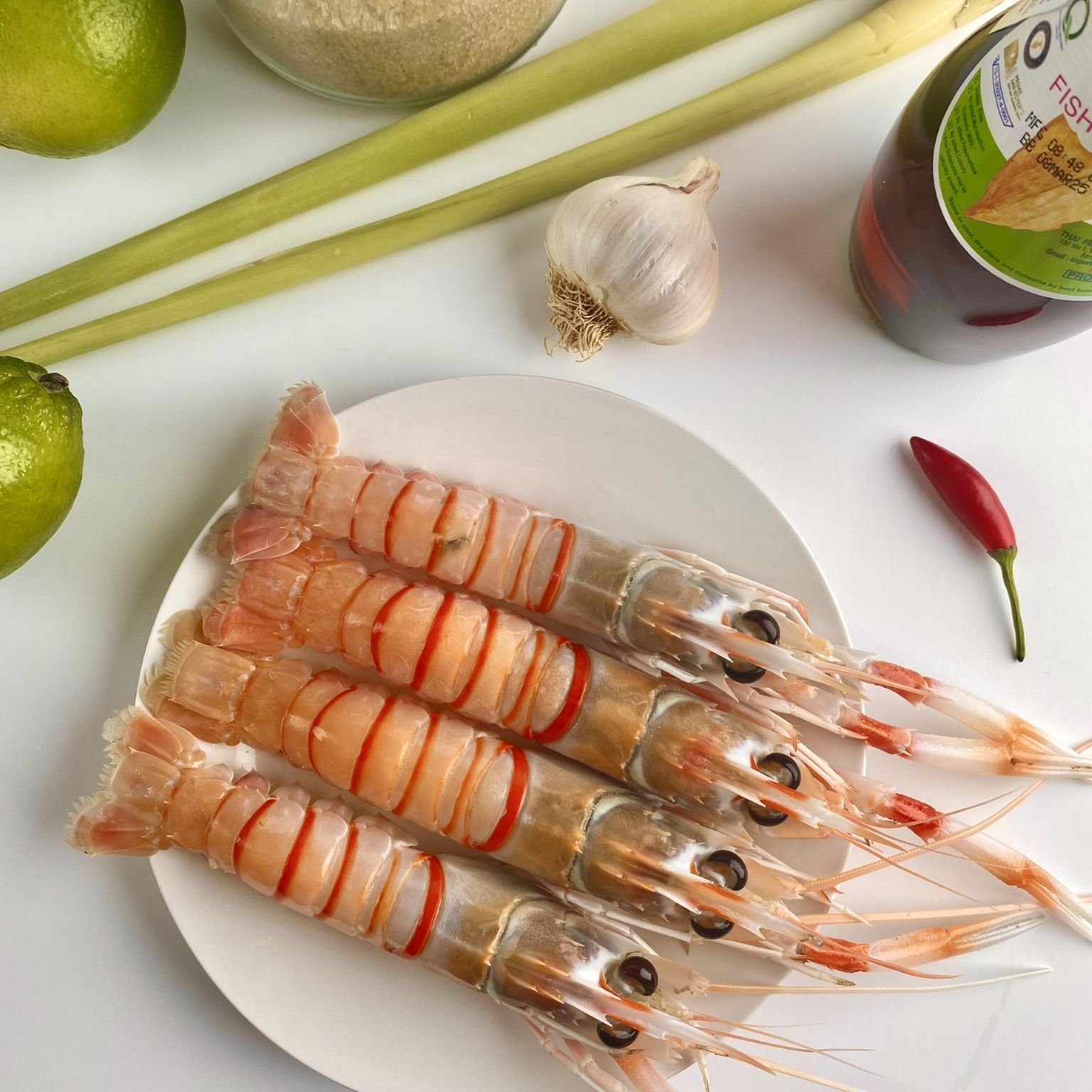 Spot Prawn Ceviche with Garlic and Chili