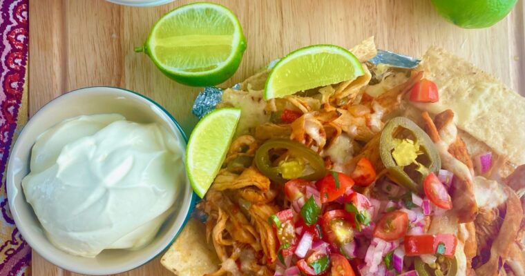 Air Fryer Chicken Nachos