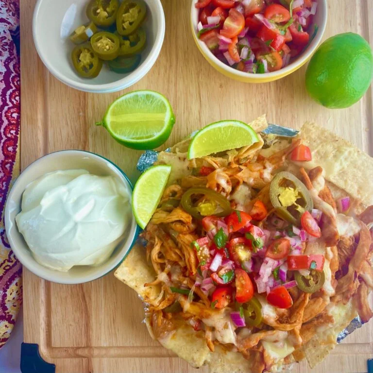 Air Fryer Chicken Nachos