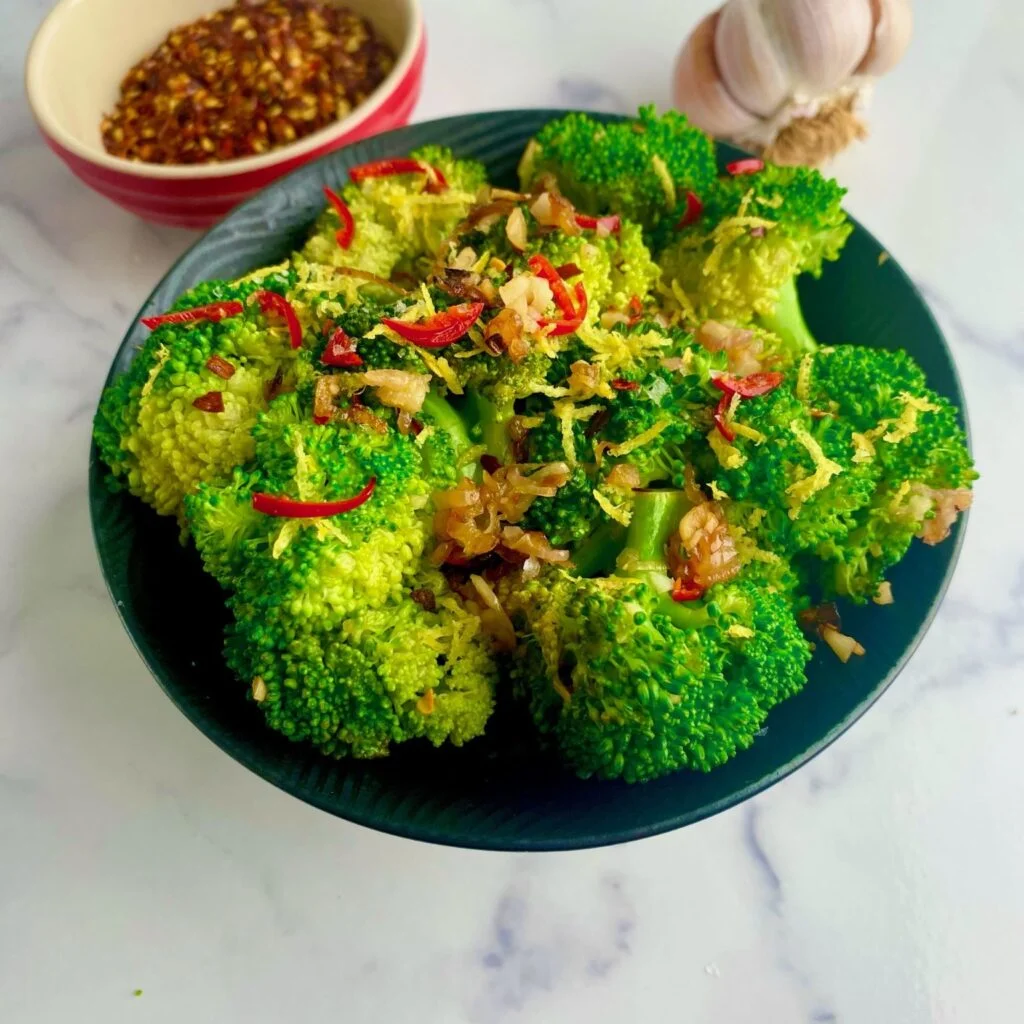 Garlic Lemon Broccoli Lemon Zest