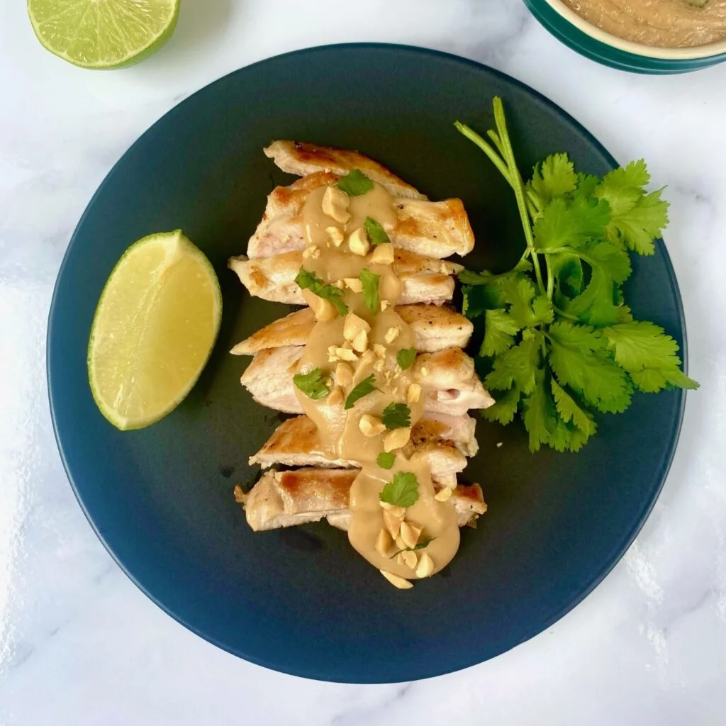 Peanut Sauce Chicken top down