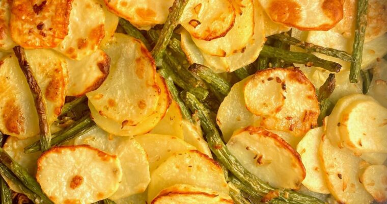 Sheet Pan Potatoes and Beans