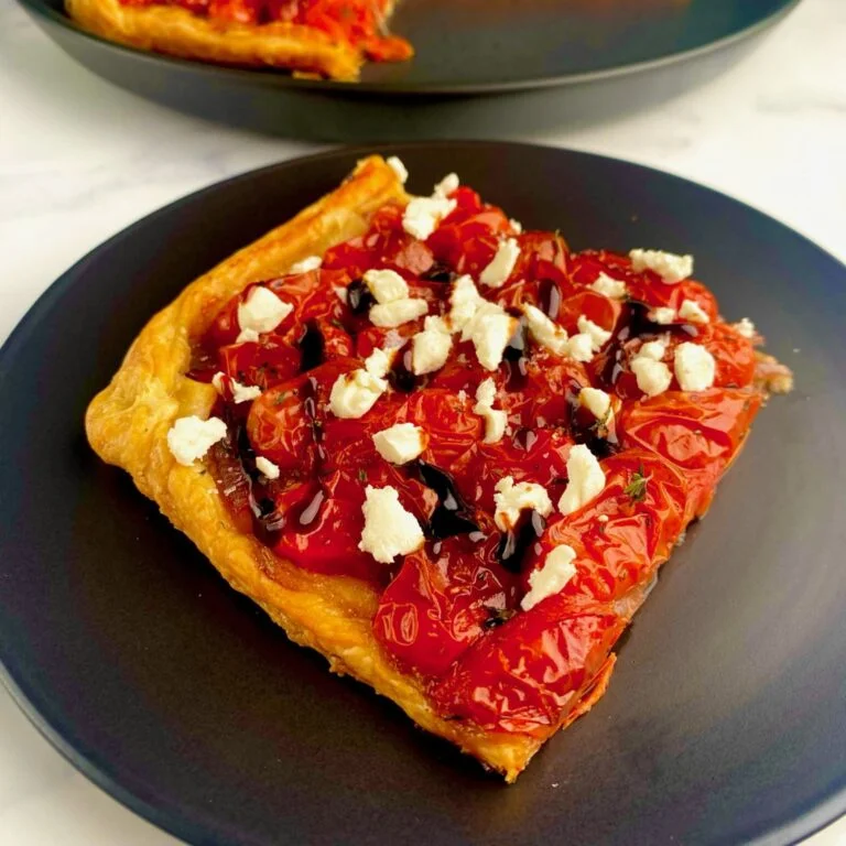 Tomato and Onion Tart with Goats Cheese