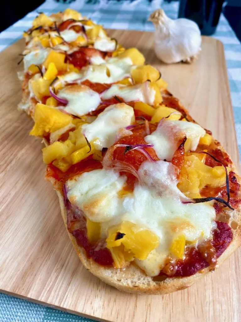 Vegetarian Turkish Bread Pizza delicious