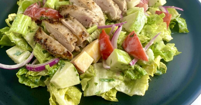 Creamy Lemon Pepper Chicken Salad