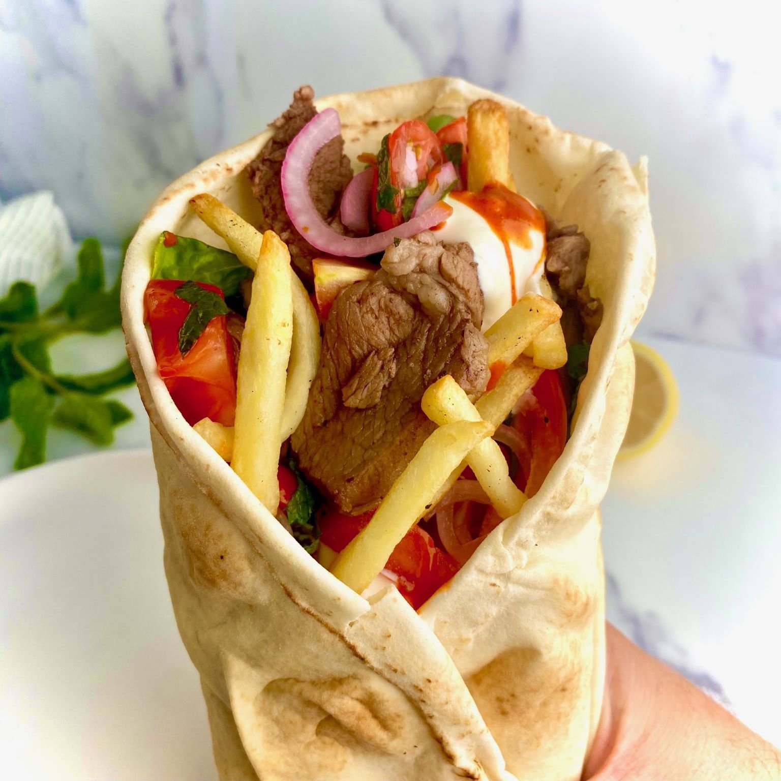 Greek Lamb Wrap