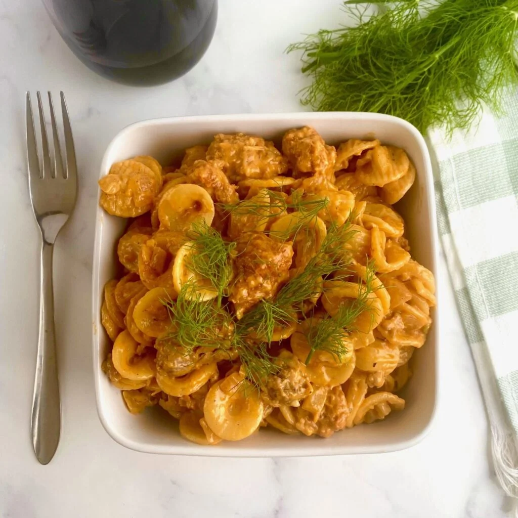 Sausage and Fennel Pasta top down