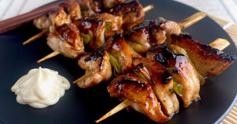 Teriyaki Chicken Skewers with Scallions