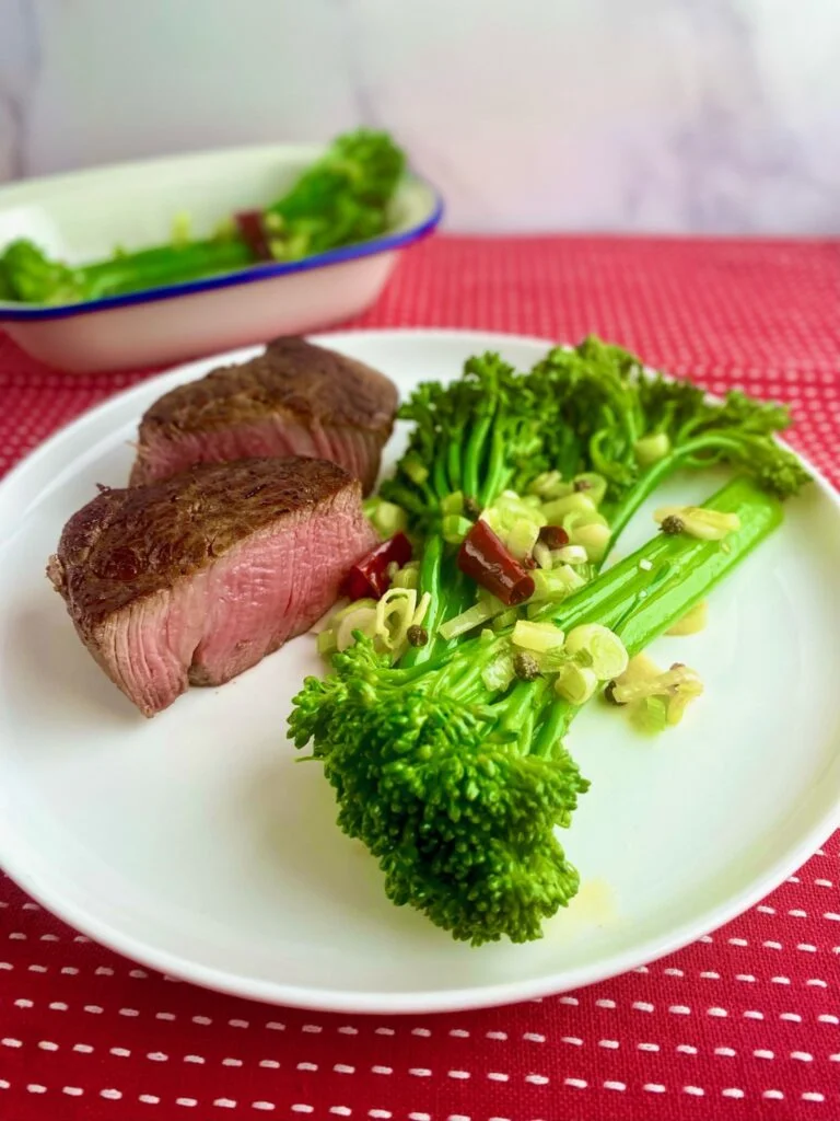 Chinese Garlic Broccolini cooked perfectly