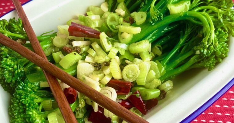 Chinese Garlic Broccolini with Chili