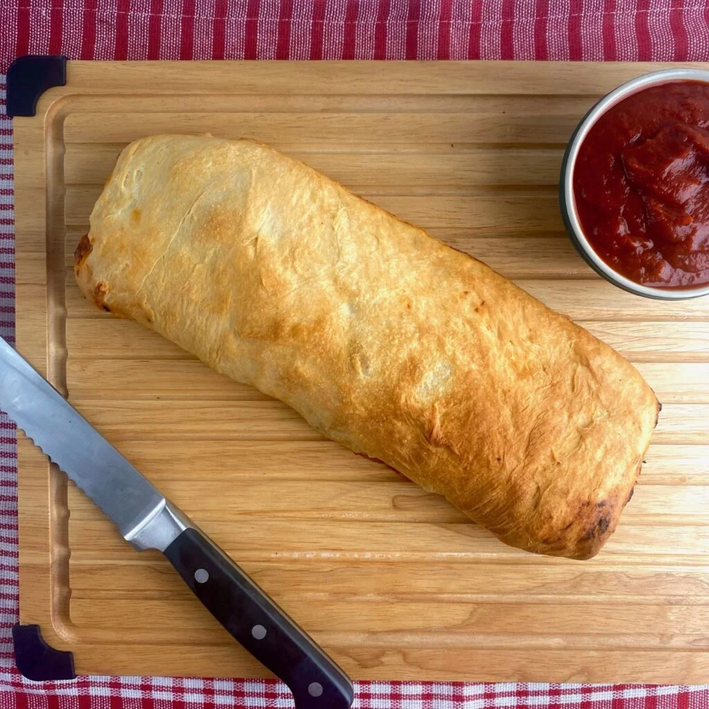 Homemade Pizza Rolls with crispy crust