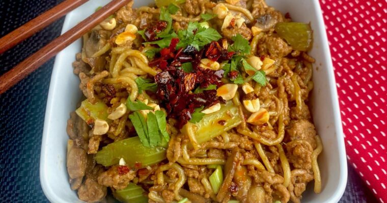 Pork Noodle Stir Fry