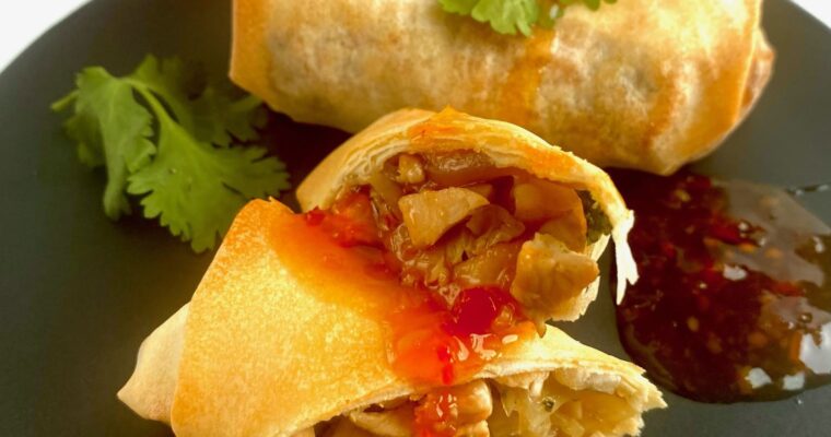 Air Fryer Chicken Spring Rolls