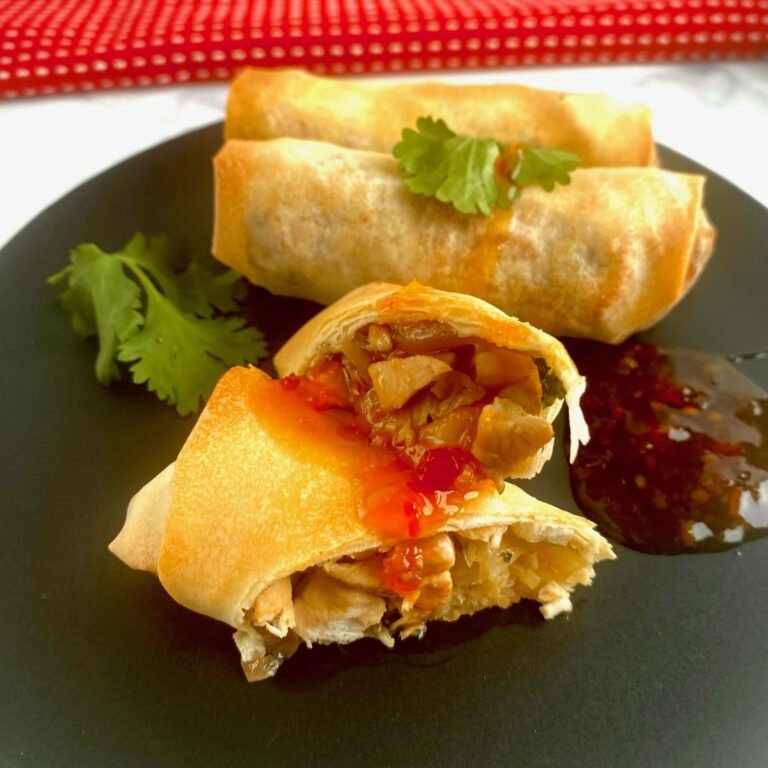 Air Fryer Chicken Spring Rolls