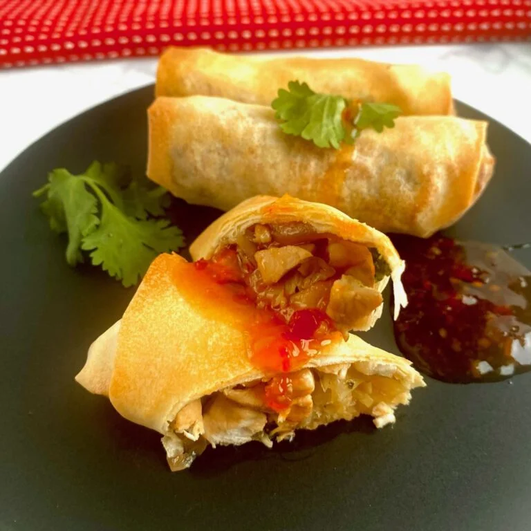 Air Fryer Chicken Spring Rolls
