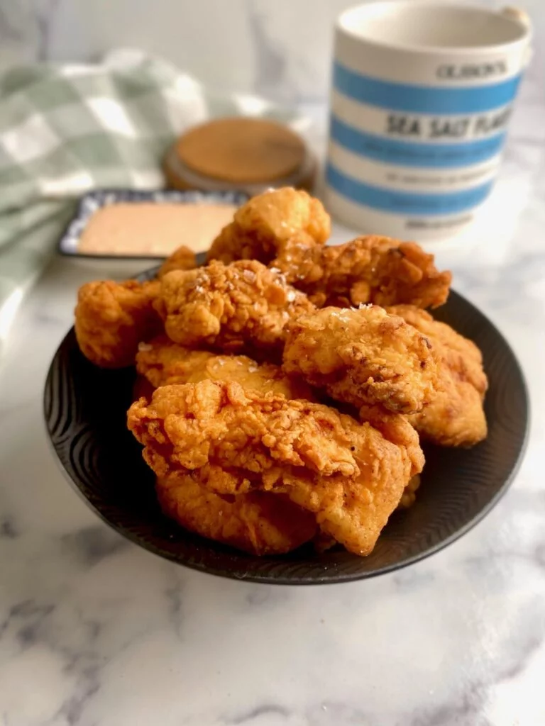Crispy Fried Chicken Bites with Sauce