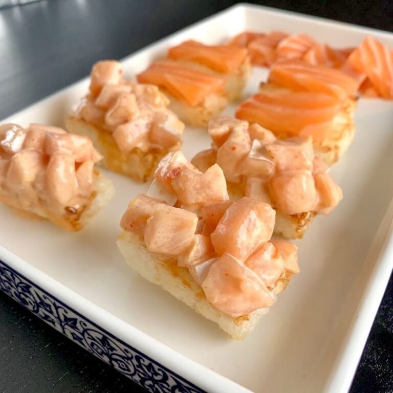 Crispy Rice Salmon Bites