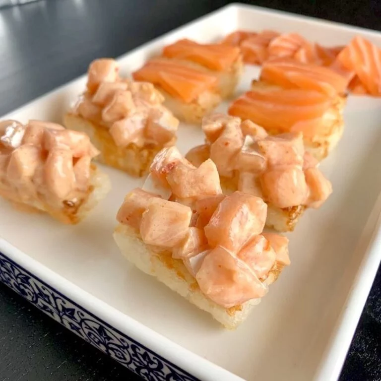 Crispy Rice Salmon Bites