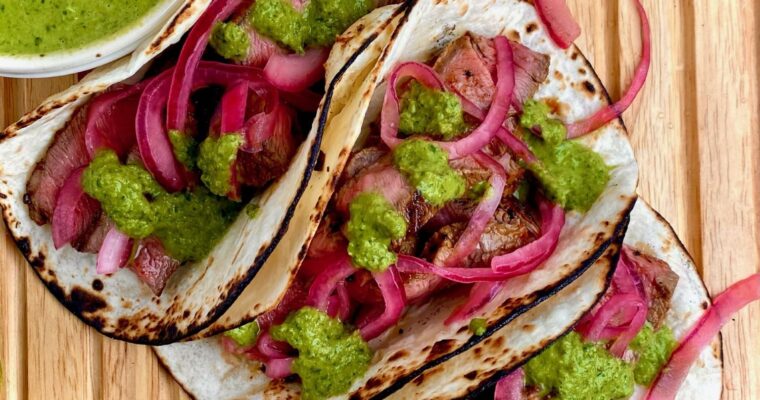 Flat Iron Steak Tacos