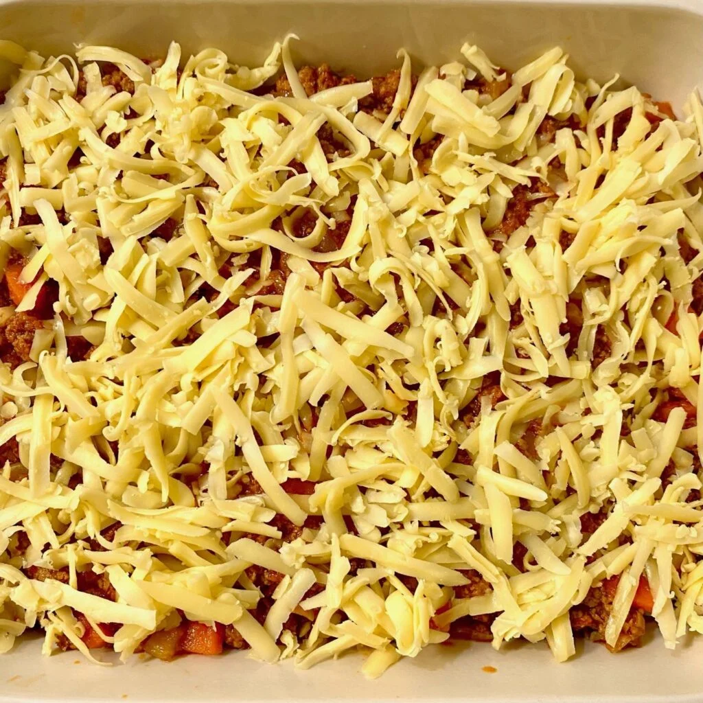 Cheese Sprinkled over Shepherd's Pie