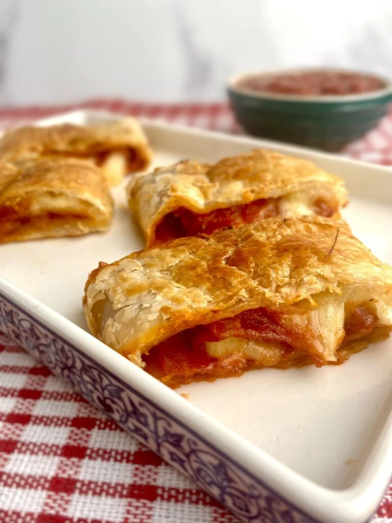 Puff Pastry Stromboli slices