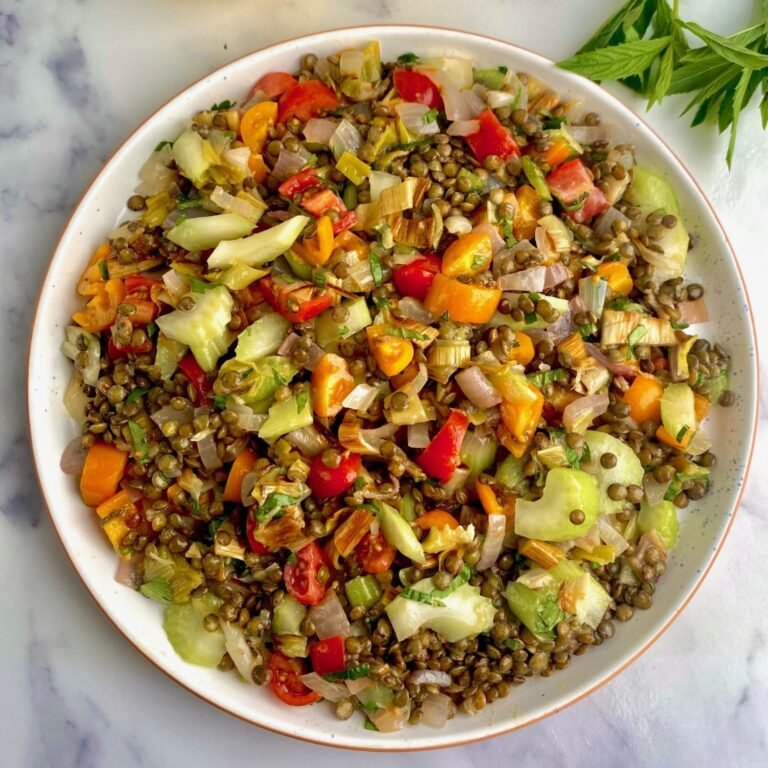 Roast Vegetable Lentil Salad