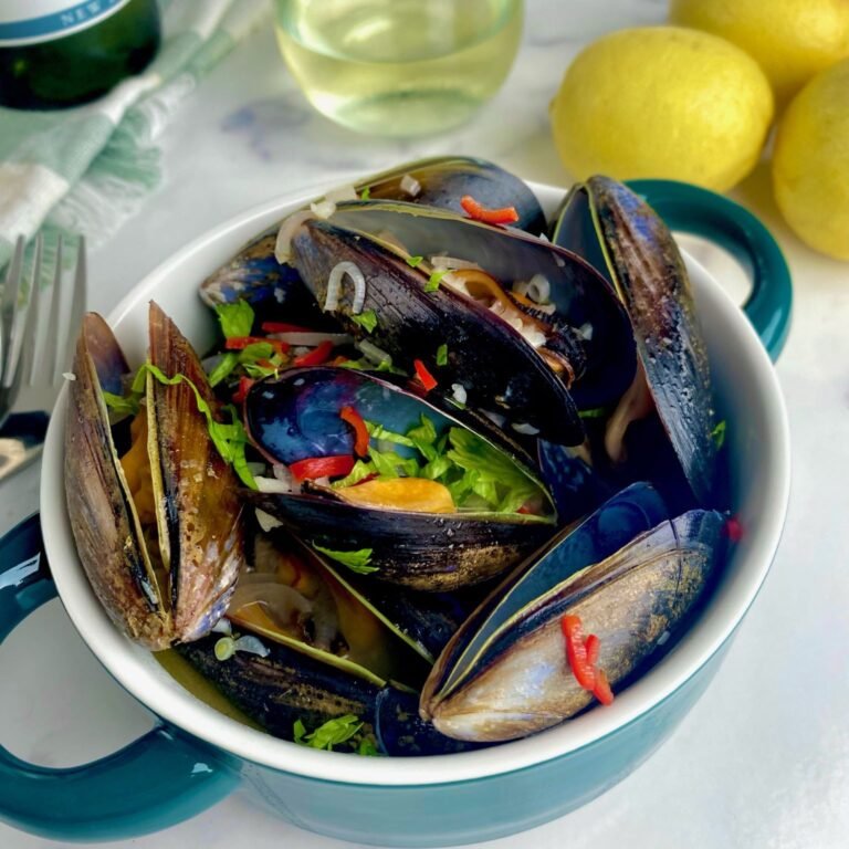 White Wine Butter Mussels