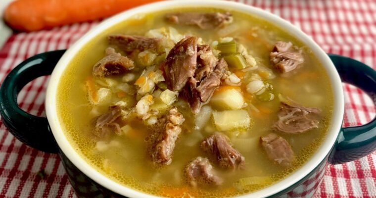 Beef and Barley Soup with Vegetables