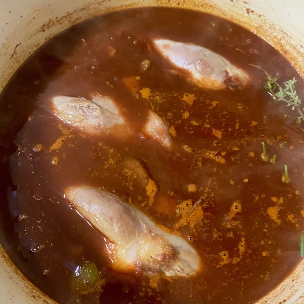 Lamb Shanks in Braising Liquid
