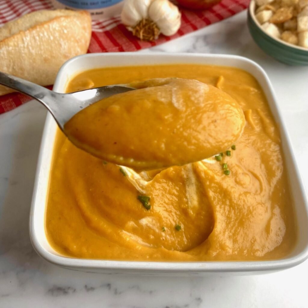 Butternut Squash and Garlic Soup ingredients