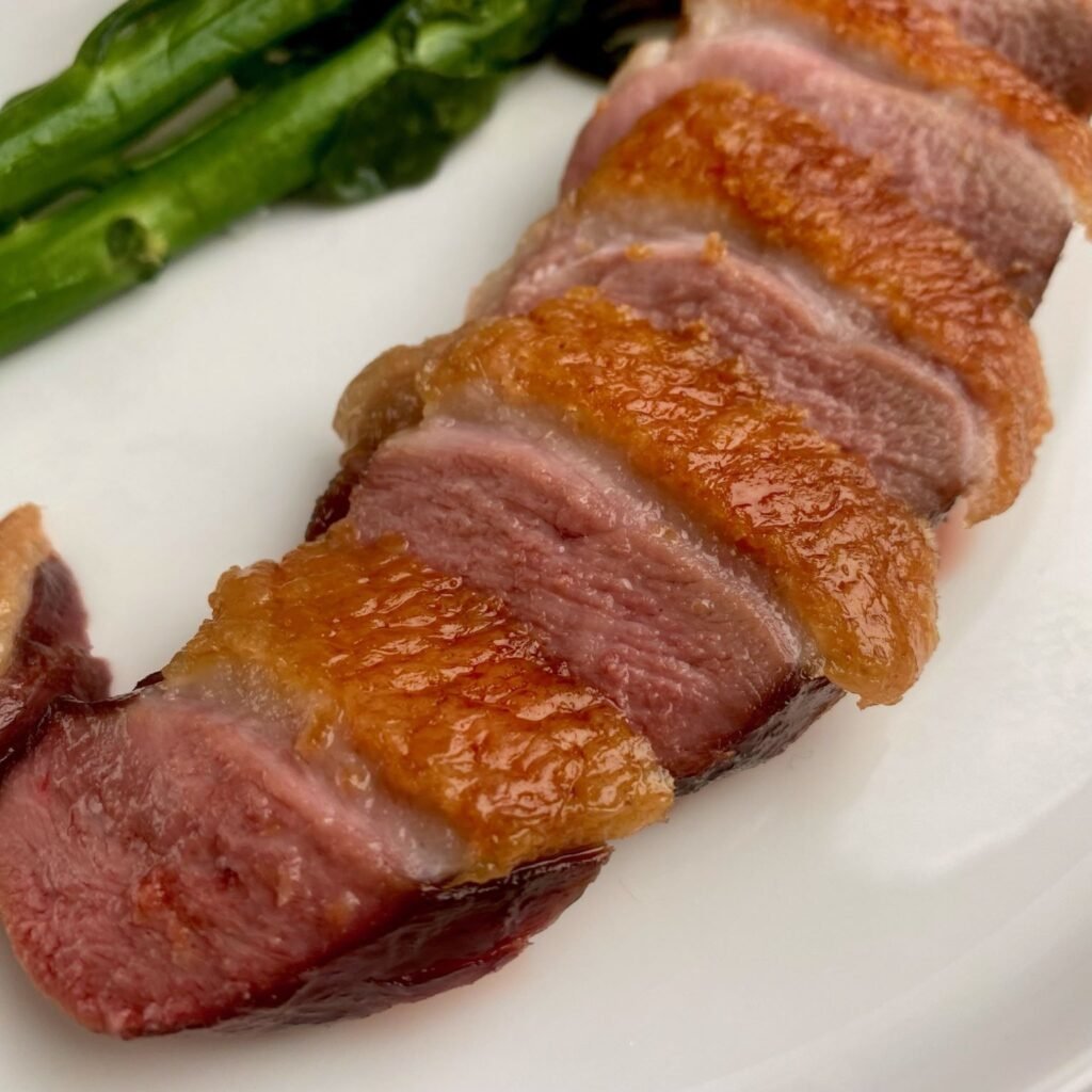 Crispy Duck with Scallion Pancakes