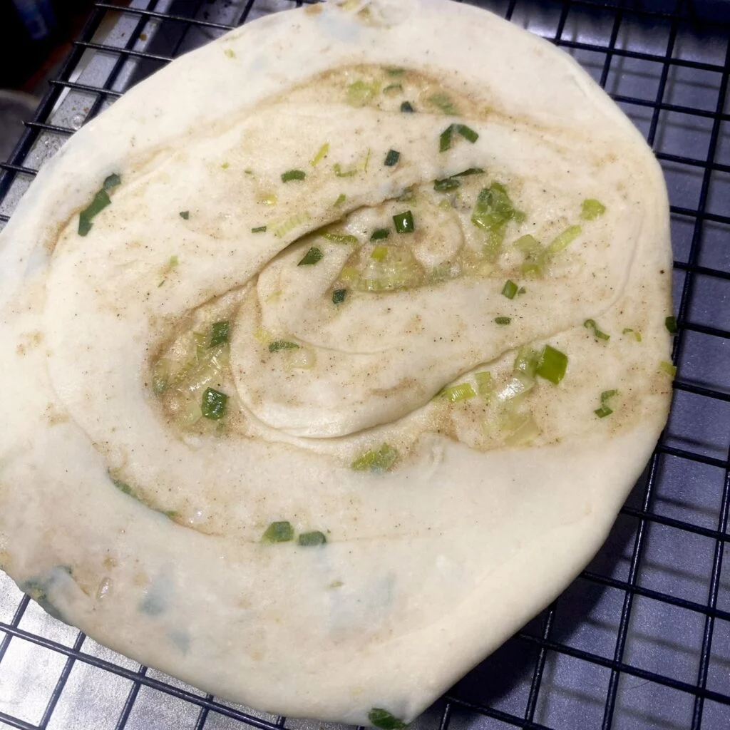 Scallion Pancakes ready for frying