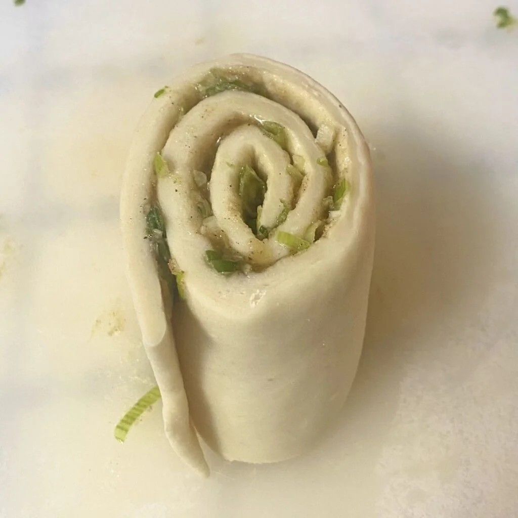 Pancake dough ready to be pressed