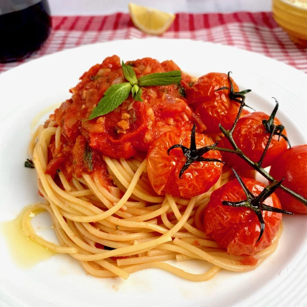 Inspiration for Heirloom Tomato Pasta with Mint
