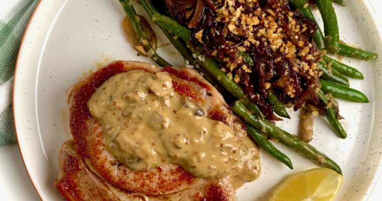 Pork Chops and Green Beans