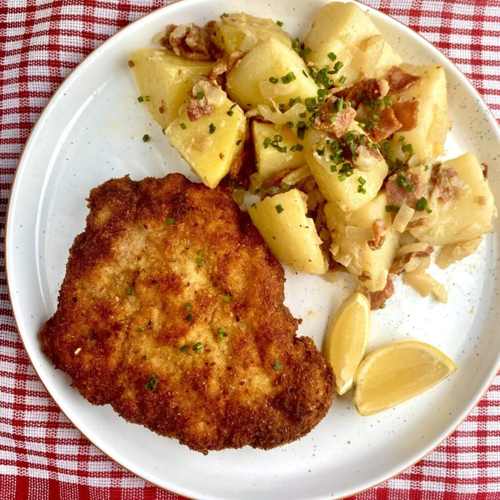 Schnitzel with German Potato Salad