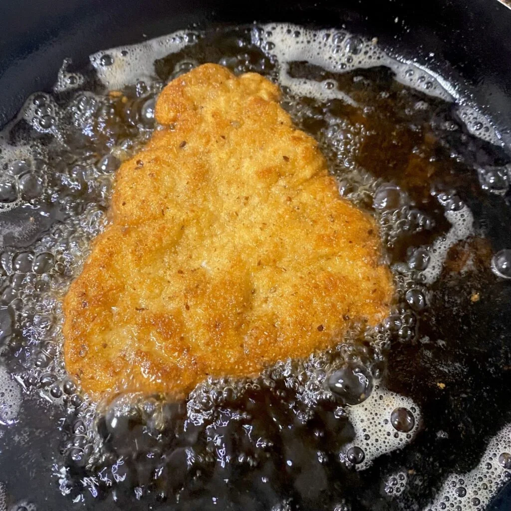 Pork Schnitzel shallow fry