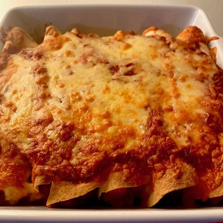 Red Chicken Enchiladas