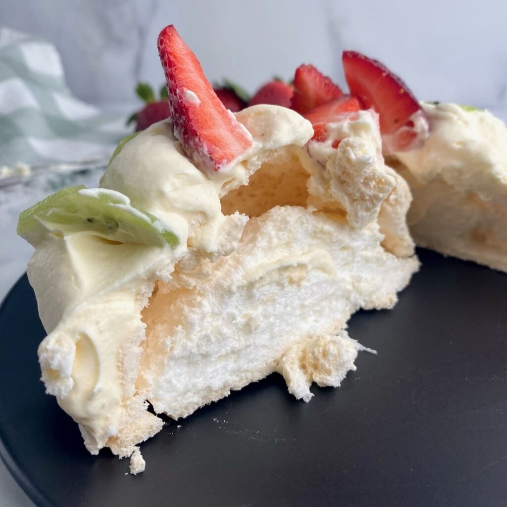 perfectly cooked Aussie Pavlova
